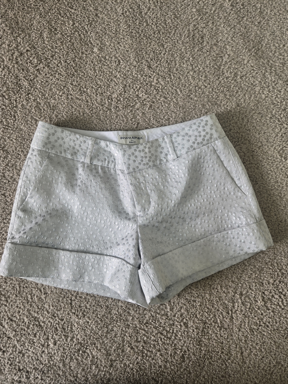 Banana Republic White And Silver Shorts Size 4